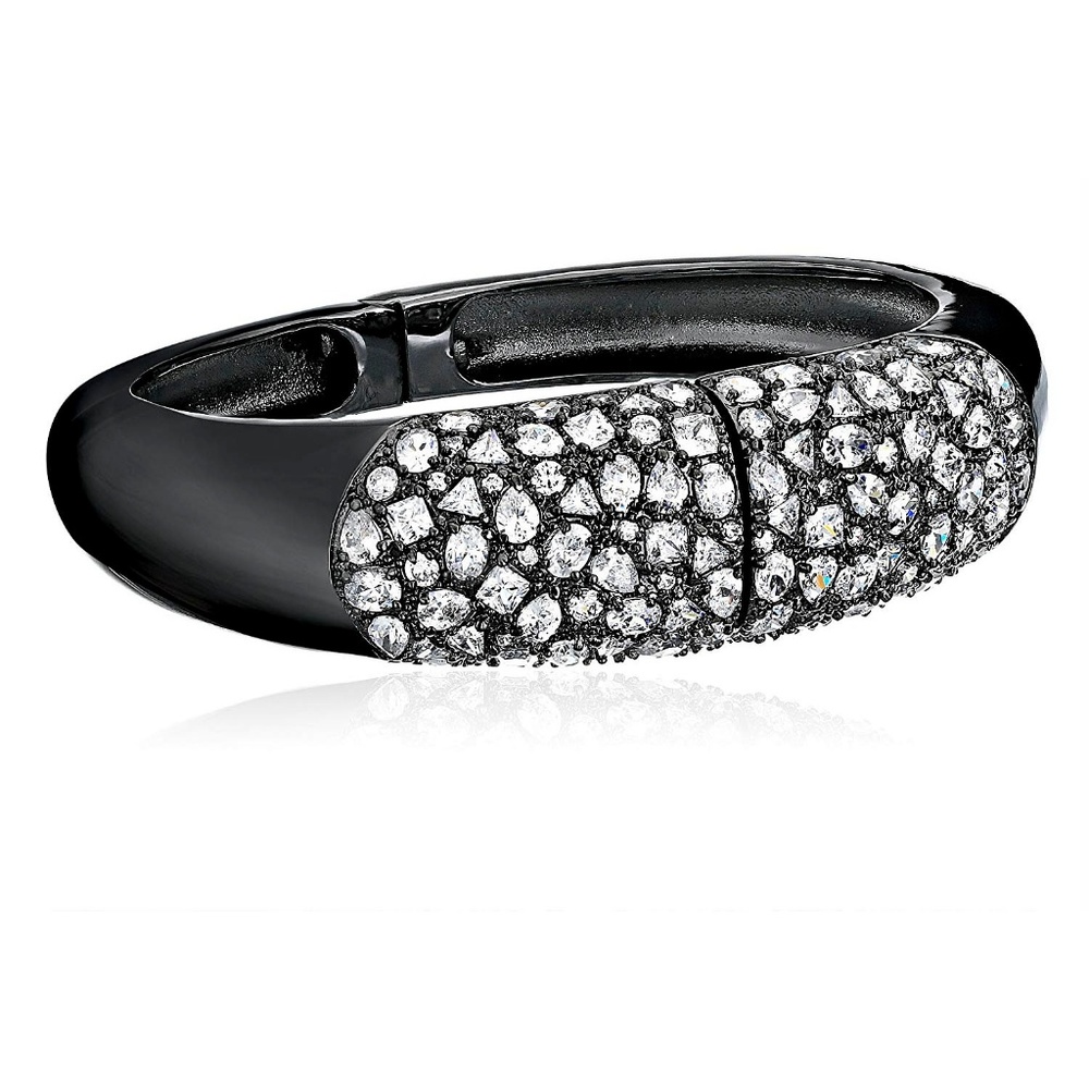 CZ by Kenneth Jay Lane Pasha Hinged Bracelet - Picture 2 of 7